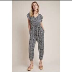 Anthropologie‎ Zadia Jumpsuit Jogger Style Highrise  sz 8